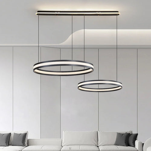 Modern Italian minimalist chandelier for a luxurious atmosphere - vue 5 sur 15