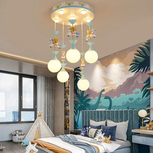 Modern LED pendant light for creative interior decor - vue 7 sur 8