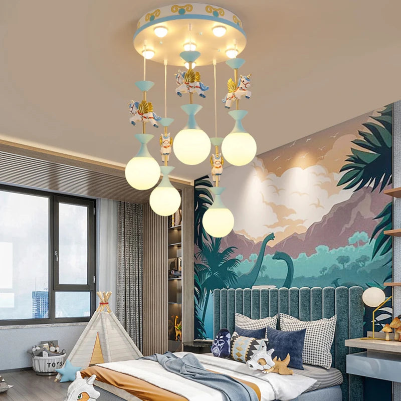Modern LED pendant light for creative interior decor - vue 6 sur 8