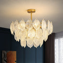 Modern glass chandelier for elegant and refined interior decor