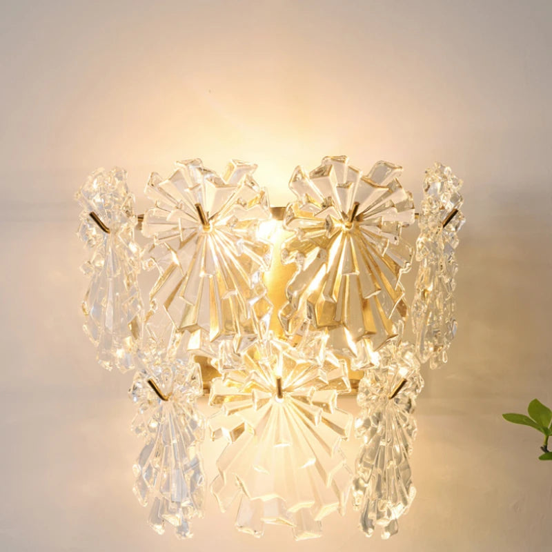 led glass wall light for modern interior decoration