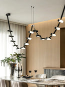 Nordic leather designer chandelier for decorative pendant lighting