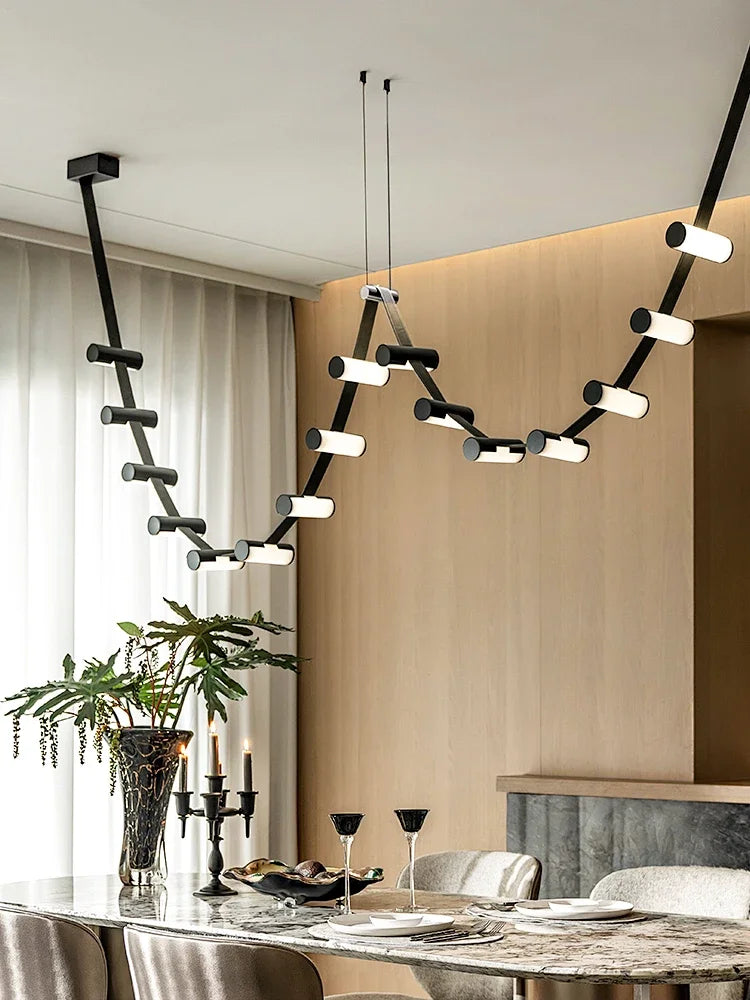 Nordic leather designer chandelier for decorative pendant lighting