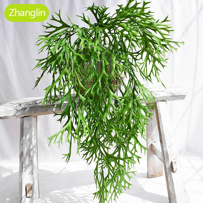 Artificial succulent plants for festive wall decoration