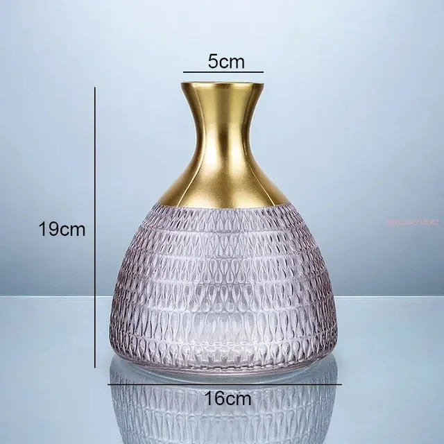 decorative glass vase for modern floral arrangements - vue 13 sur 16