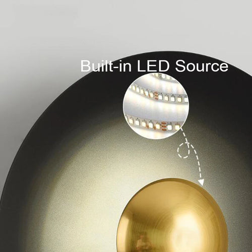 Nordic circular LED wall light - vue 7 sur 11