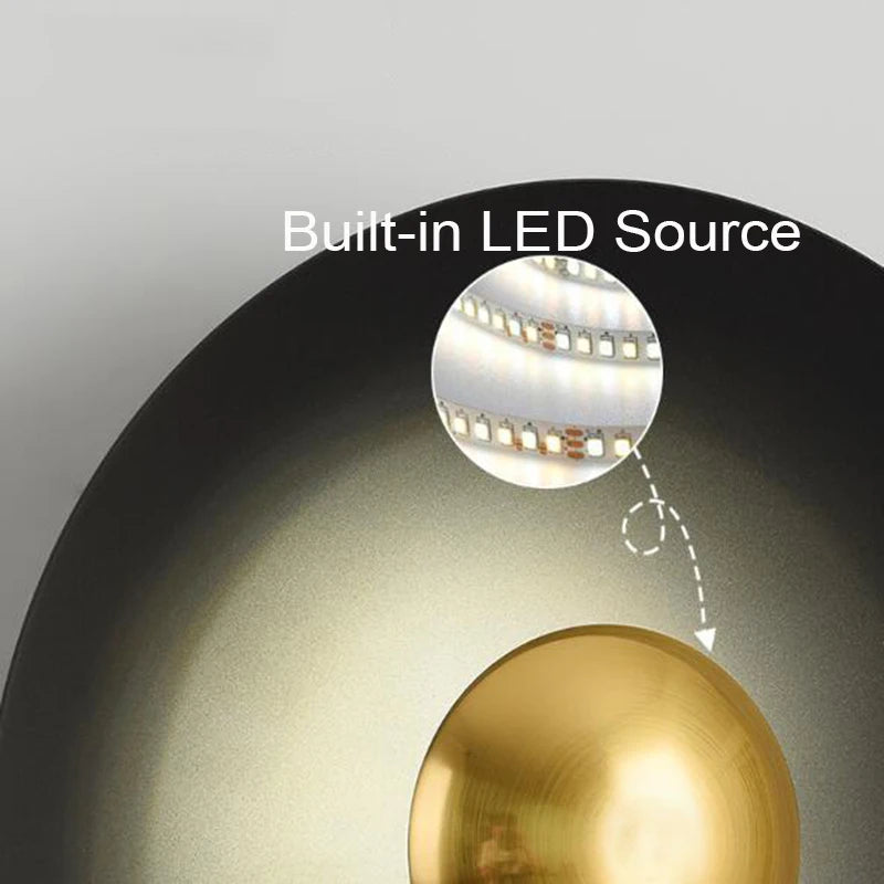Nordic circular LED wall light - vue 6 sur 11