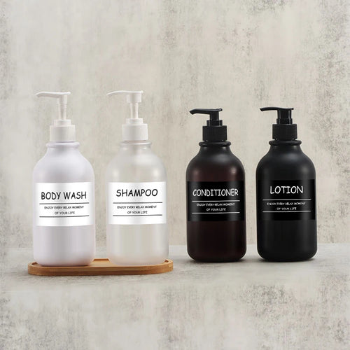 refillable pump bottle for shampoo and shower gel - vue 3 sur 33