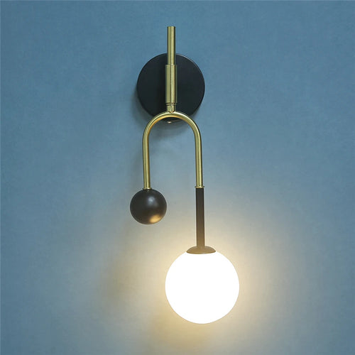 Creative iron u-shaped wall light - vue 2 sur 7