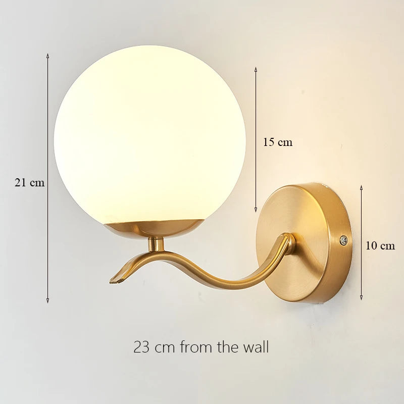 Luxury glass art deco wall light for indoor use - vue 8 sur 21