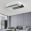 Modern dimmable rectangular chandelier for stylish interiors