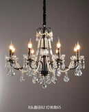 Modern crystal chandelier with pearls and LED lighting