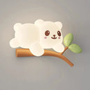Creative bear wall light for children's room lighting decor