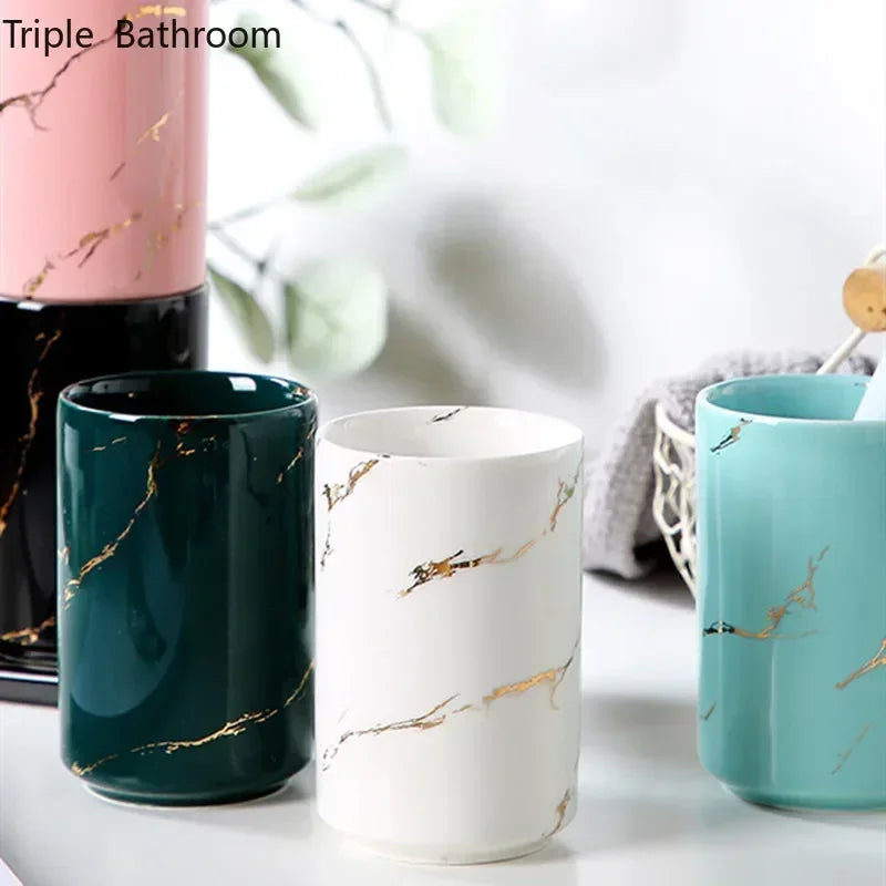 ceramic couple mug toothbrush holder and storage