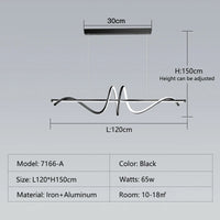 Elegant minimalist modern LED pendant light