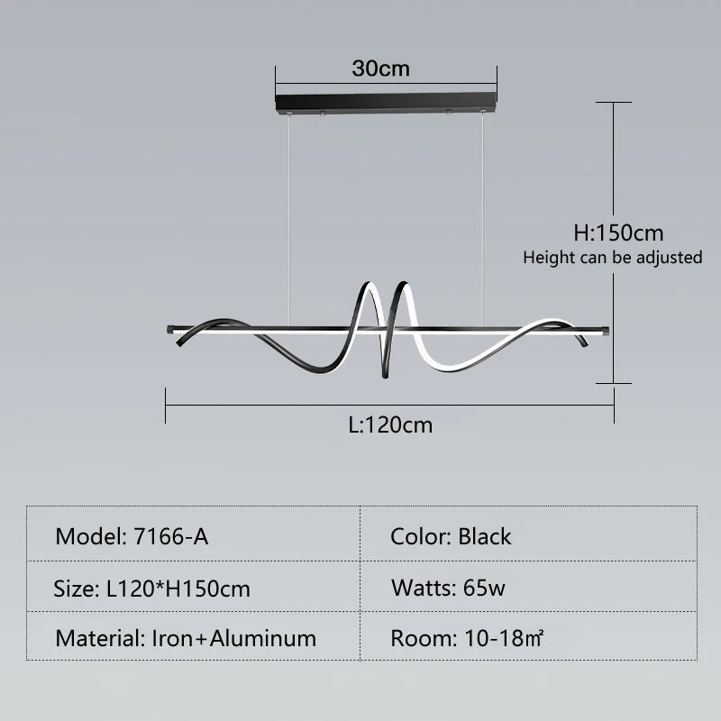 Elegant minimalist modern LED pendant light