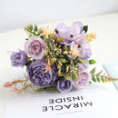 Small artificial flower bouquet for spring decoration and weddings
