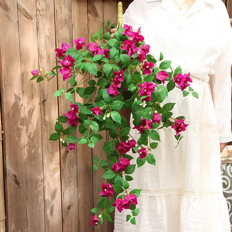 Hanging silk plum triangle decoration - vue 4 sur 6