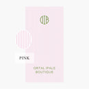 Personalised monogram striped preppy style beach towel