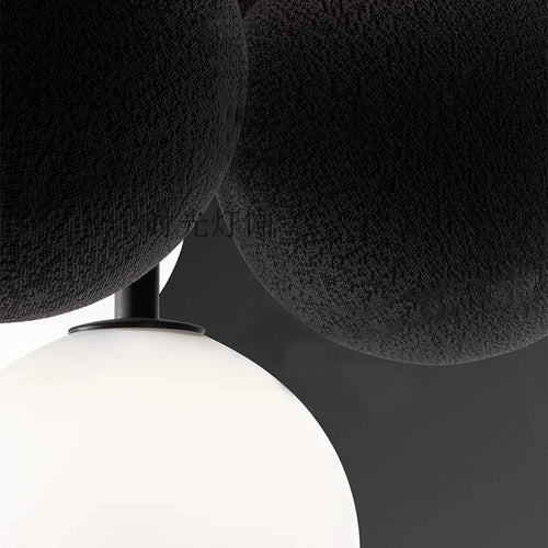 Creative velvet design chandelier for contemporary spaces - vue 5 sur 12