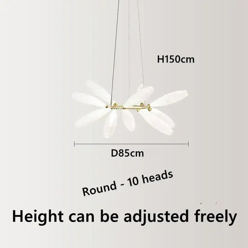 Modern nordic glass chandelier for interior decoration - vue 14 sur 14