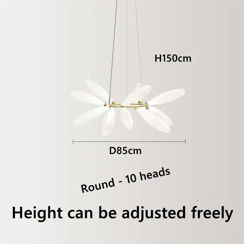 Modern nordic glass chandelier for interior decoration - vue 13 sur 14