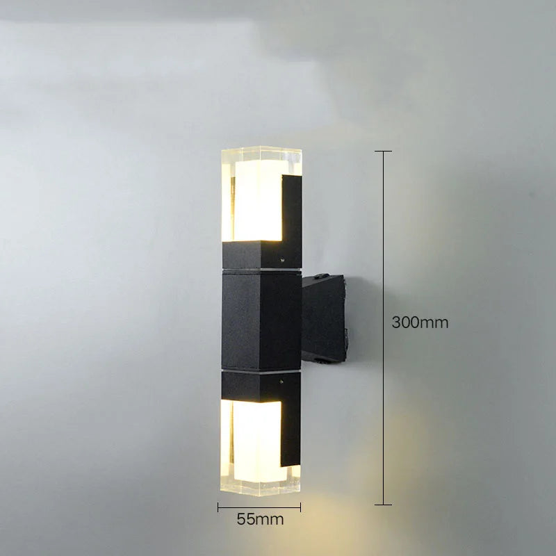 Waterproof LED outdoor wall light for garden lighting