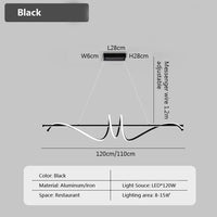 Modern LED pendant light for elegant interior decoration