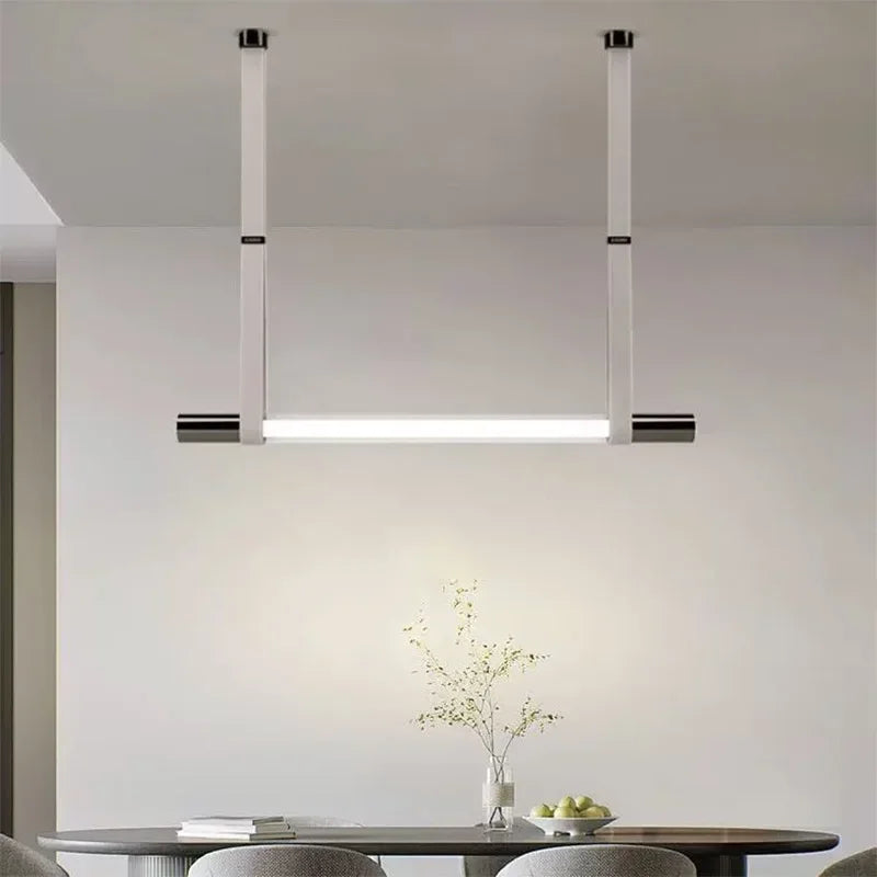 Modern glass tube pendant for interior decoration