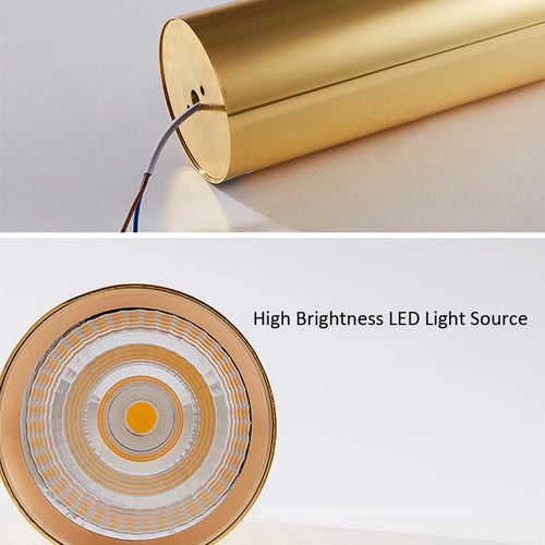 Long tube pendant light in American style for Nordic bar - vue 7 sur 7