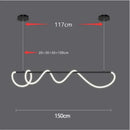 Nordic designer LED dimmable chandelier for indoor use