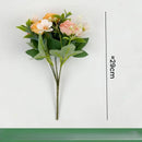 Artificial silk rose bouquet for home decoration