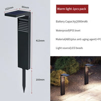 Solar LED garden landscape lamp IP55 waterproof outdoor standing light with ground spike