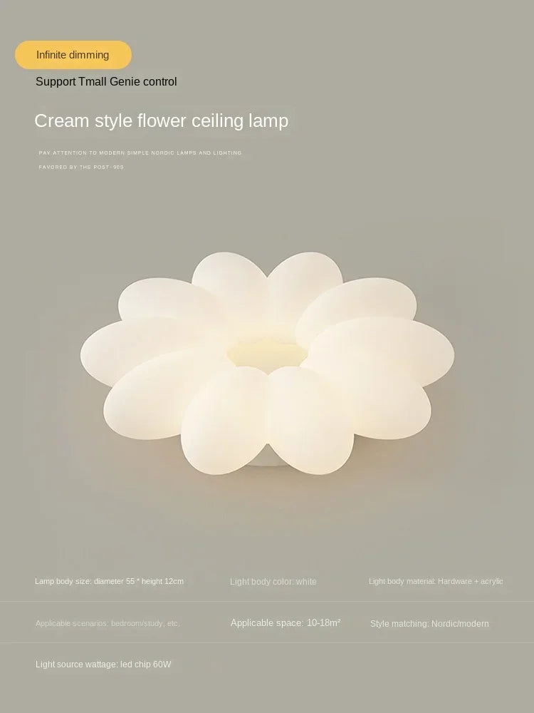 lustre créatif à pétales pour un éclairage chaleureux et apaisant