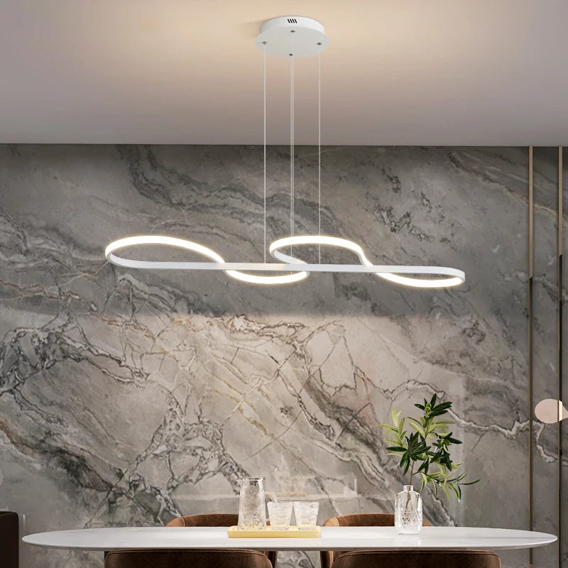 Modern minimalist chandelier for elegant interior lighting