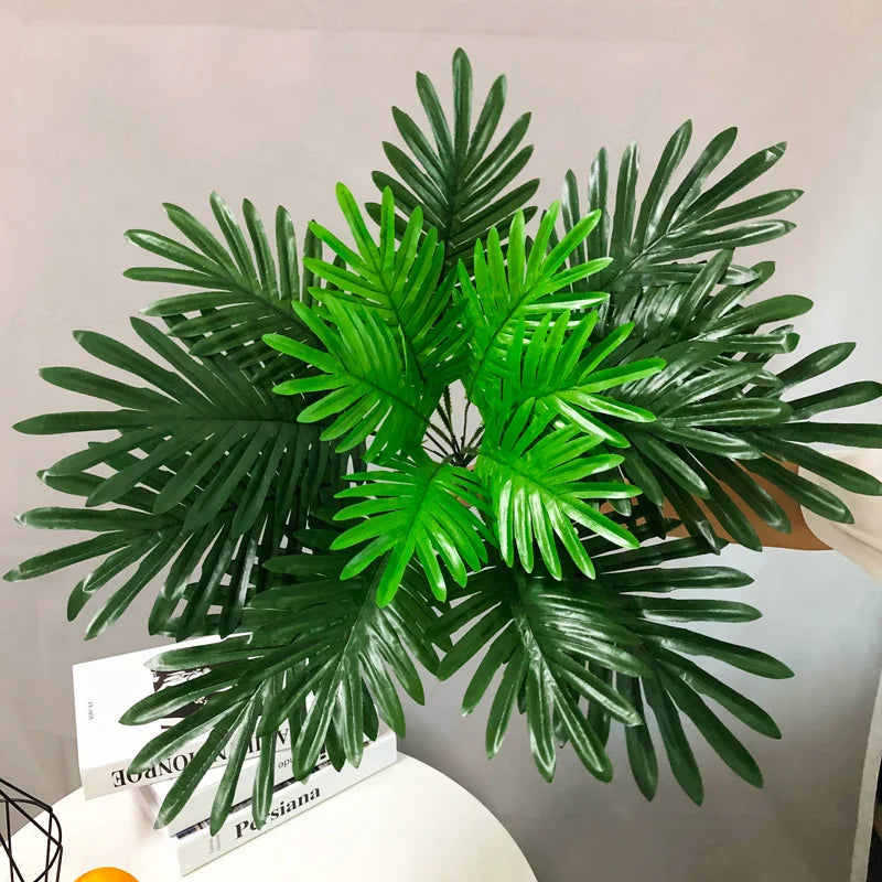 Decorative tropical artificial palm leaf bouquet for parties and events