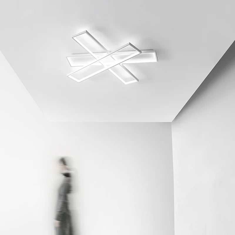Modern minimalist chandelier with remote control and dimming