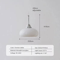 Glass pendant light for indoor bar, café, restaurant and dining room
