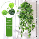 Artificial hanging plants for indoor and outdoor decor