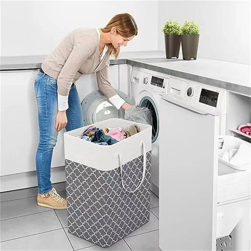 waterproof foldable laundry basket large capacity for clothes - vue 10 sur 10