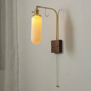 Chinese style ceramic wall light with pull switch