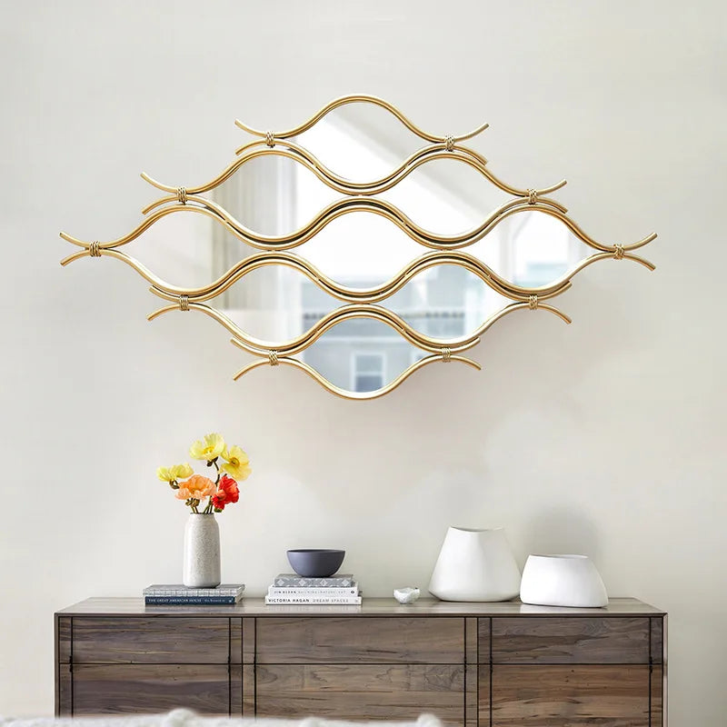 modern creative and luxurious wrought iron wall decoration