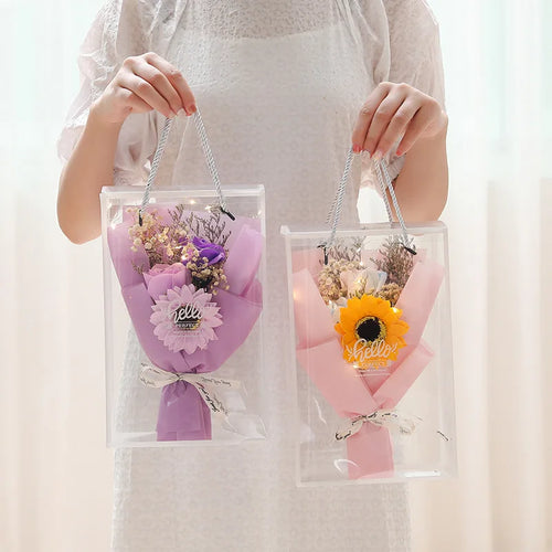 Artificial rose bouquet gift for Valentine’s Day wedding decorations - vue 3 sur 11