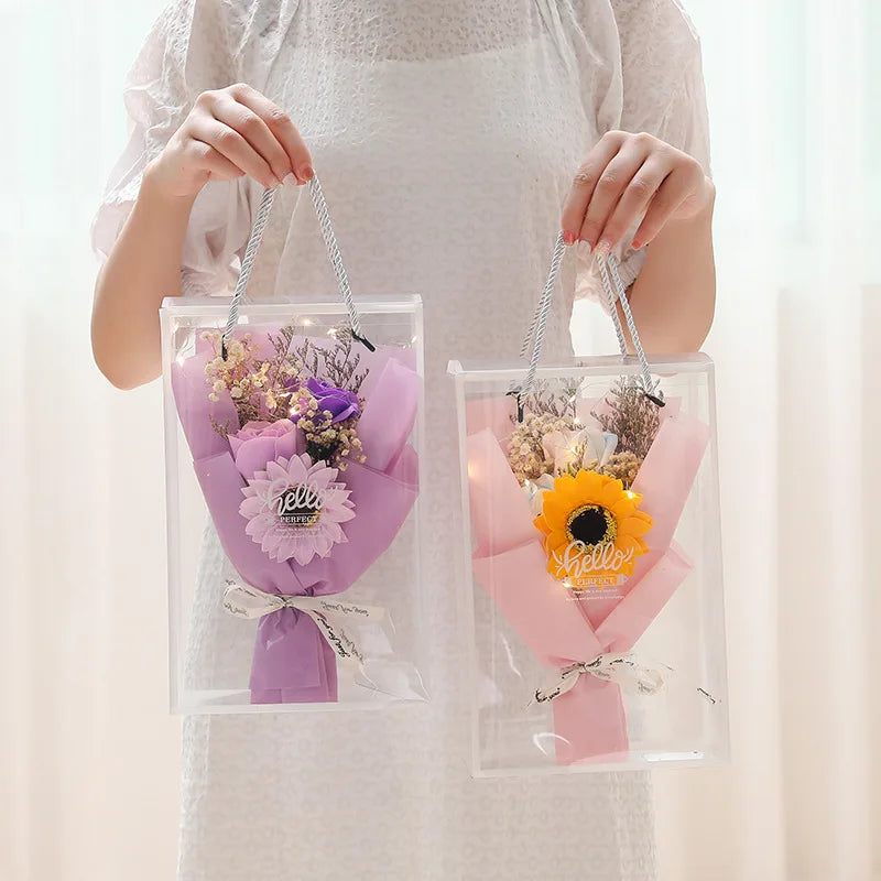 Artificial rose bouquet gift for Valentine’s Day wedding decorations