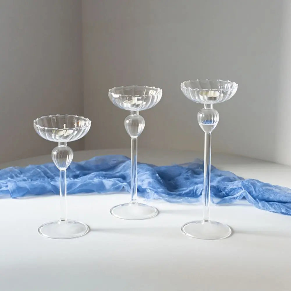 creative striped candlestick for romantic and craft decoration