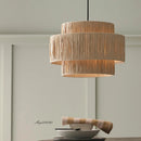 Handmade Japanese style rattan chandelier