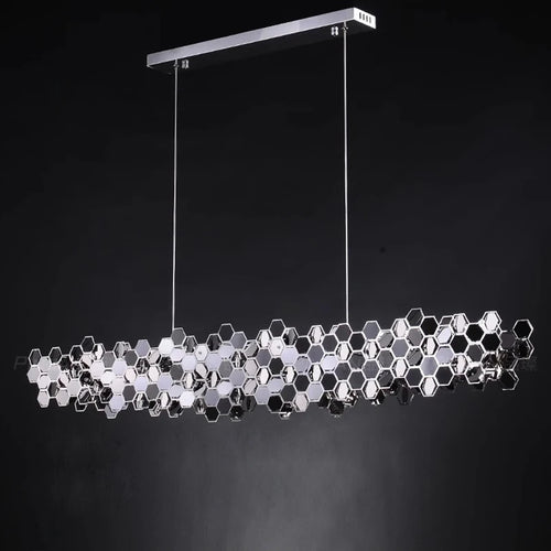 High-end minimalist chandelier for modern dining room - vue 2 sur 6