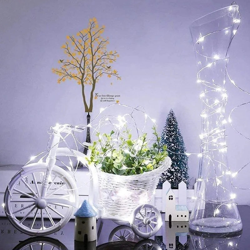 Copper LED string lights for party and Christmas decorations