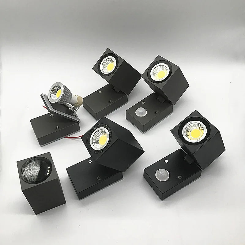 Adjustable folding LED 5W outdoor wall light waterproof IP65 - vue 4 sur 15