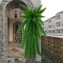Decorative artificial wall plants with vine and fern leaves